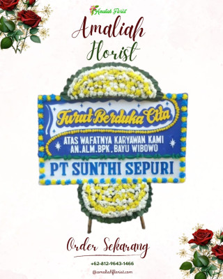 Papan Bunga Duka di Sudirejo Ii