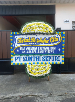 Papan Bunga Duka di Sudirejo Ii