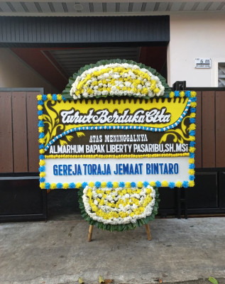 Papan Bunga Duka di Sudirejo Ii